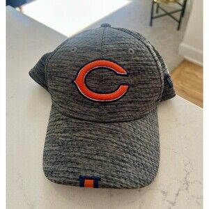 Authentic NFL New Era Chicago Bears Heather Graphite 39Thirty Flex Hat Cap